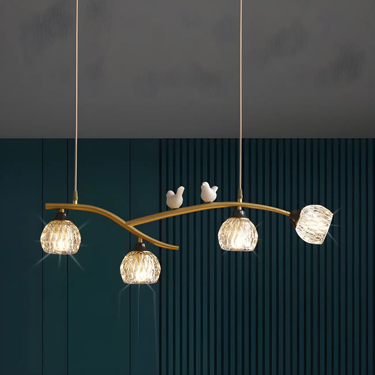 Modern Crystal Decorative Birds Pendant Light Image - 7 | homeyfad