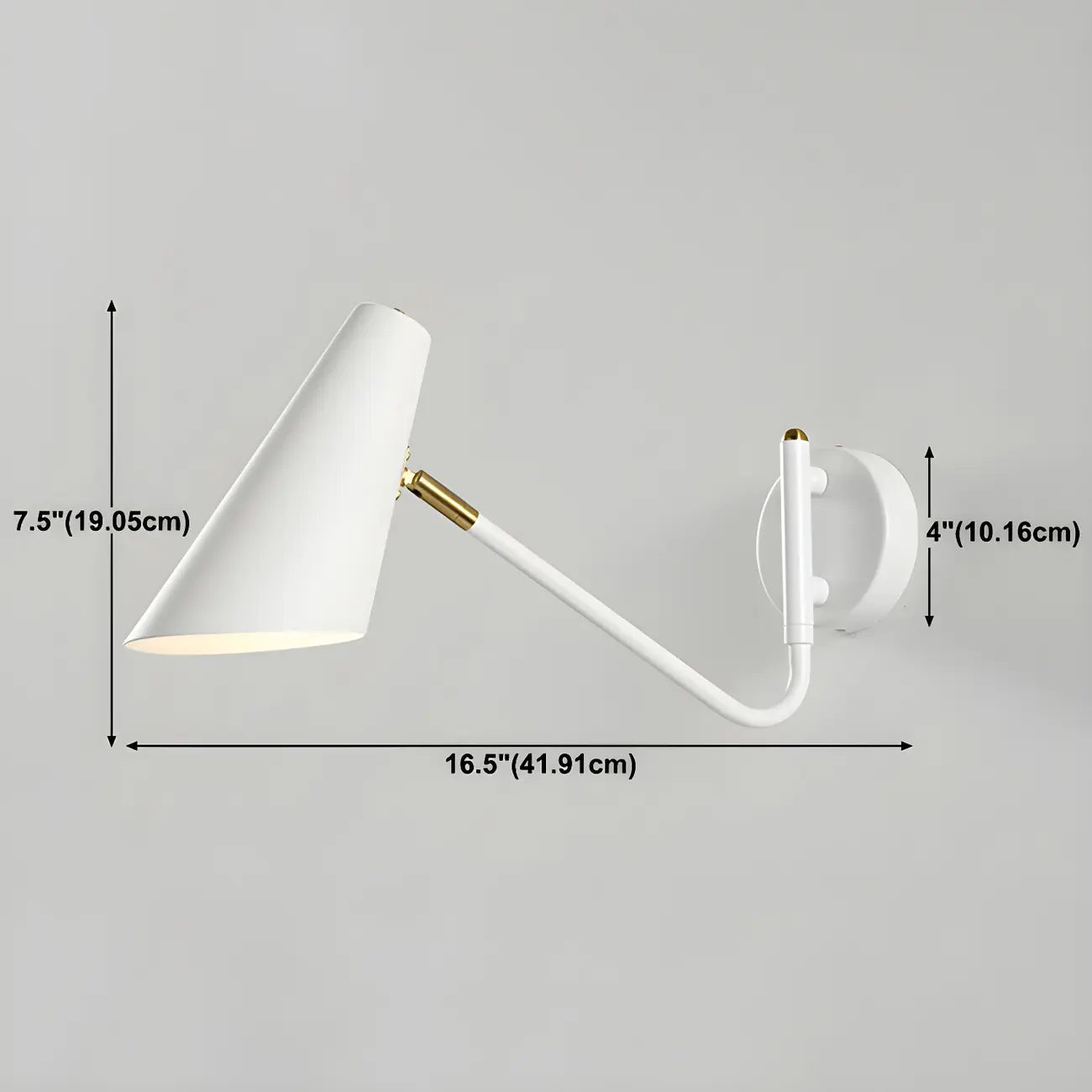 Modern Metal Simple Swing Arm Wall Light Image - 9 | homeyfad