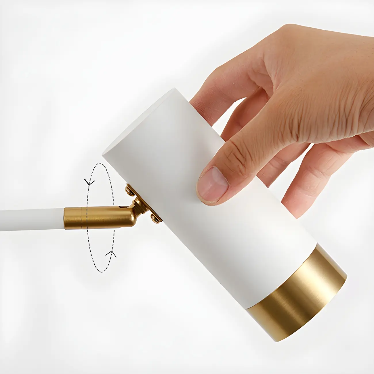 Modern Metal Cylinder Swing Arm Wall Light Image - 10 | homeyfad