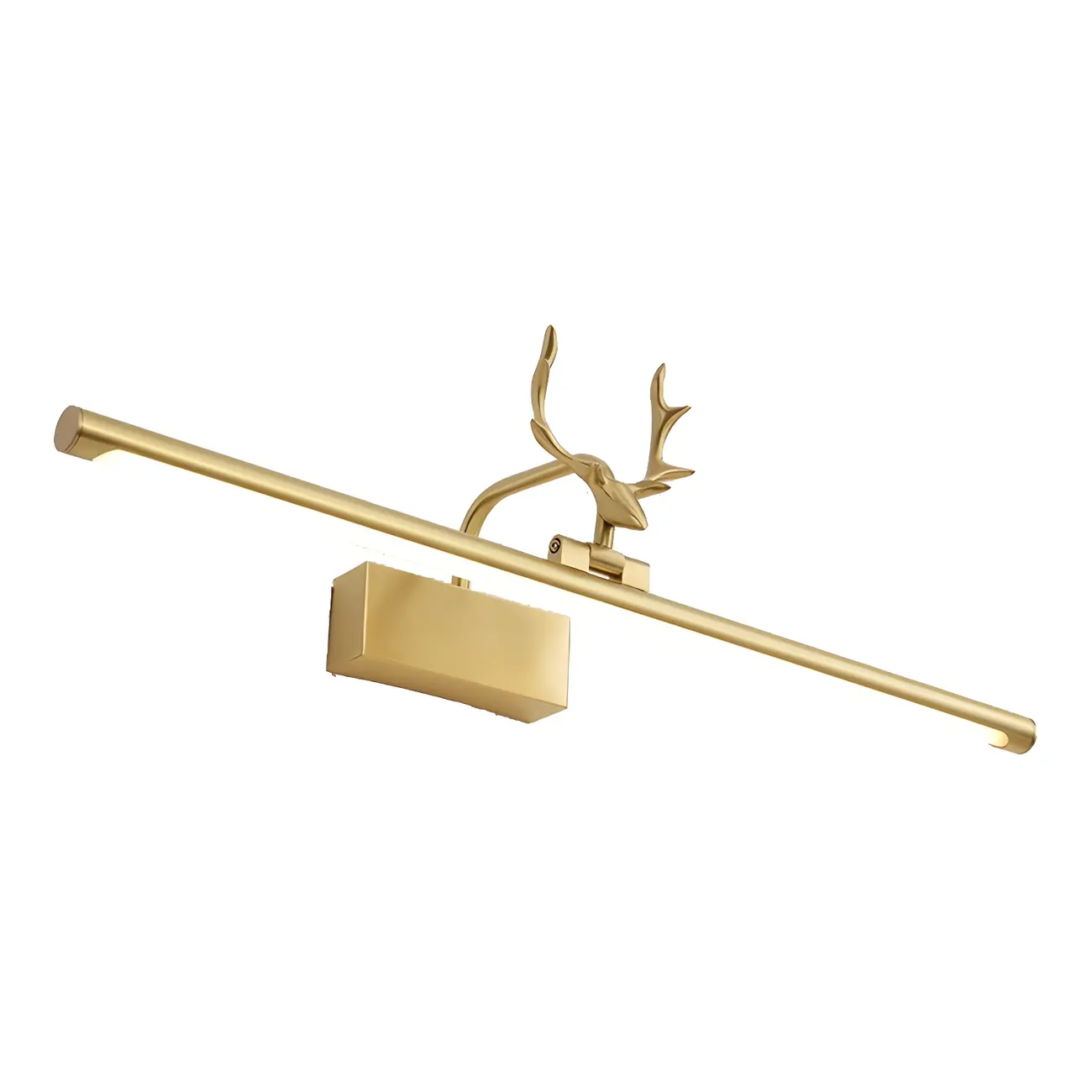 Modern Gold Antler Linear LED Bathroom Vanity Lights | homeyfad