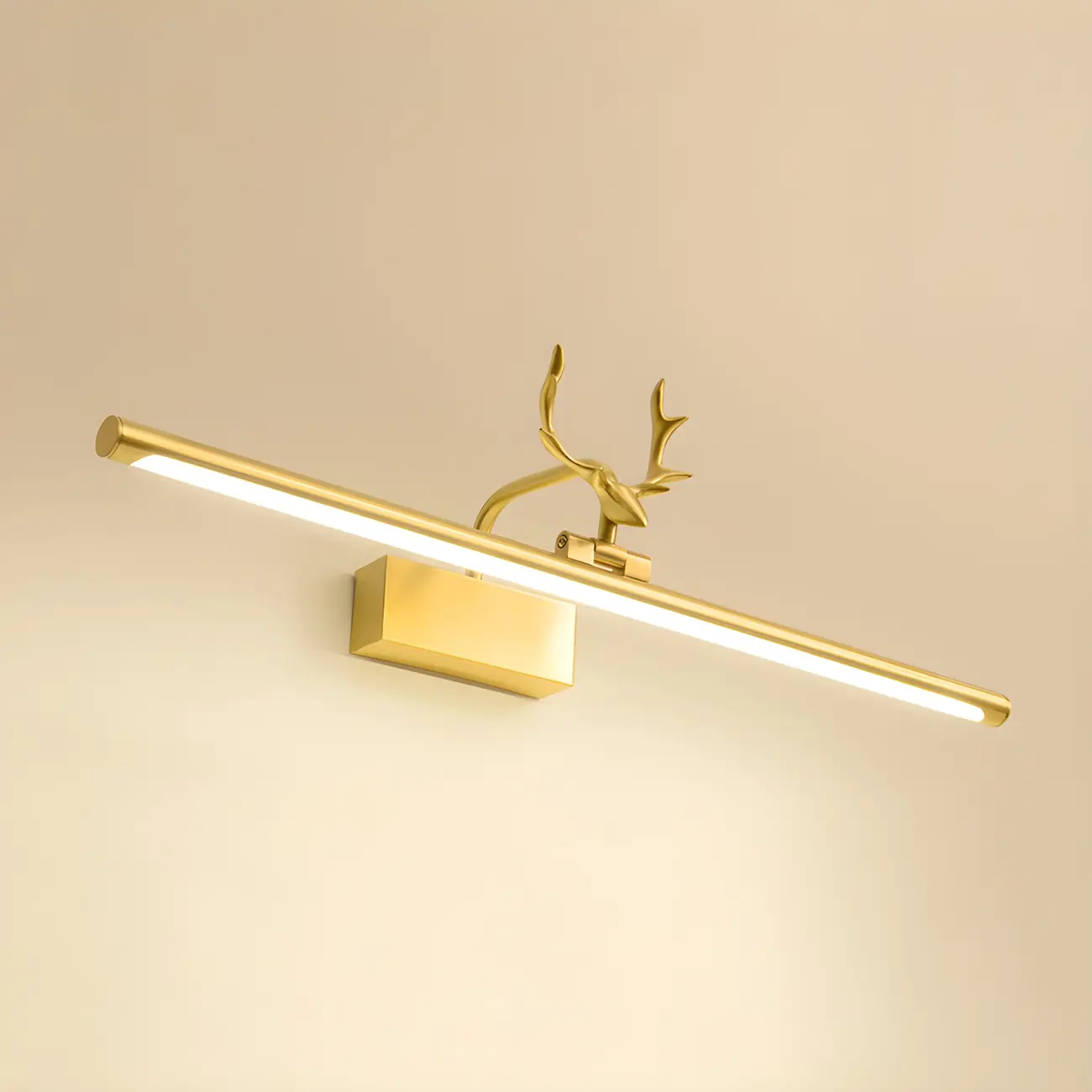 Modern Gold Antler Linear LED Bathroom Vanity Lights | homeyfad