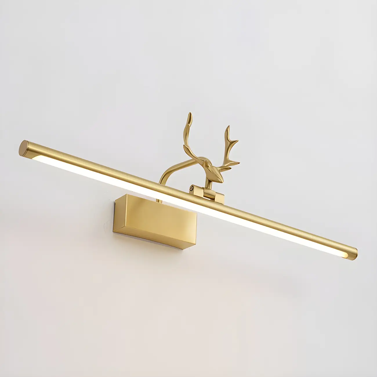 Modern Gold Antler Linear LED Bathroom Vanity Lights | homeyfad