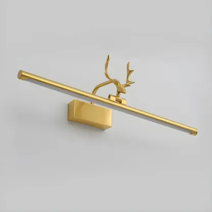 Modern Gold Antler Linear LED Bathroom Vanity Lights