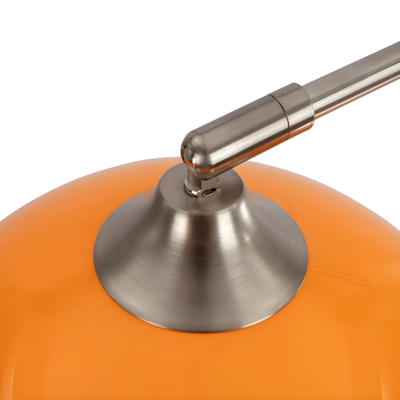 Orange Dome Modern Arched Metal LED Floor Lamp Image - 6 | homeyfad