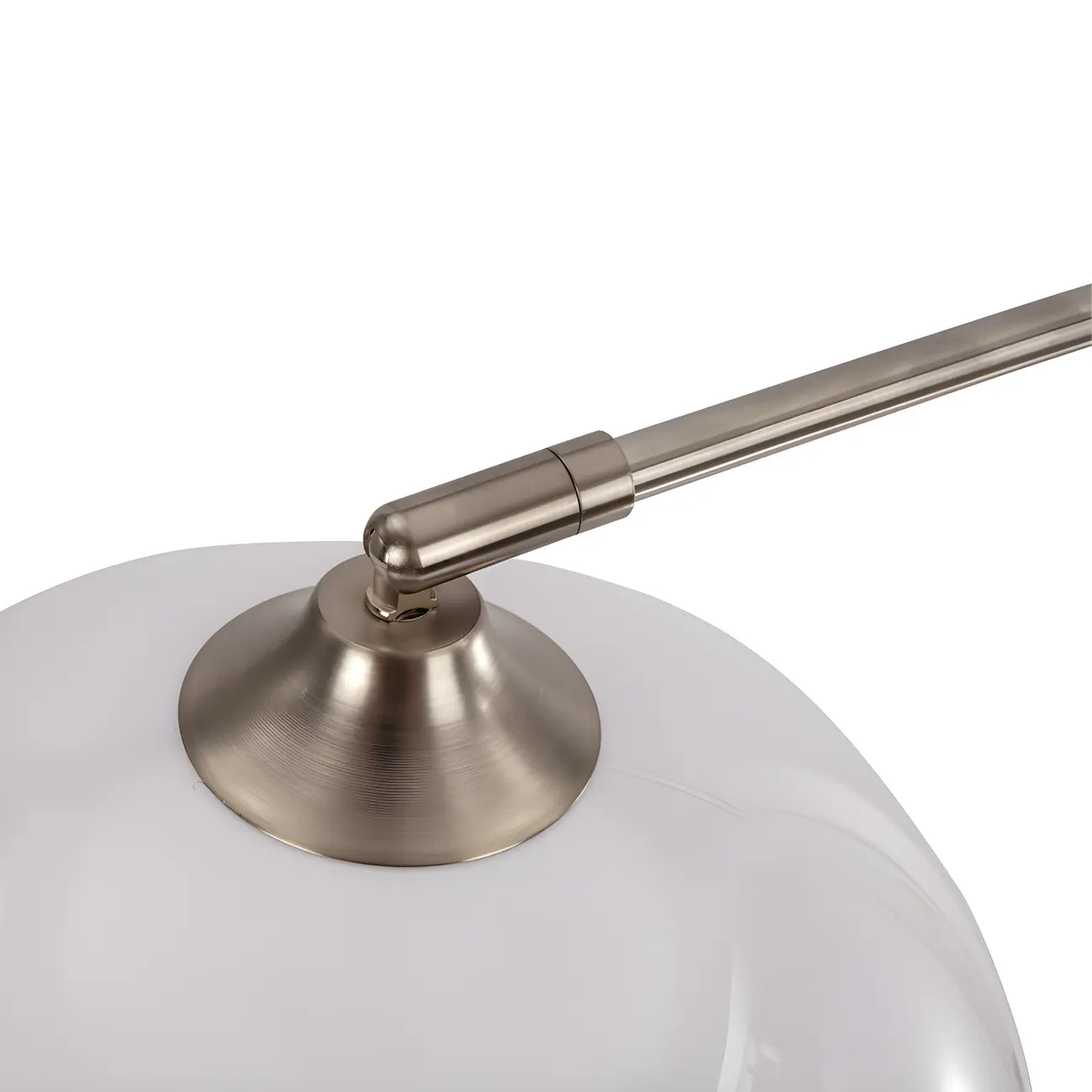 Orange Dome Modern Arched Metal LED Floor Lamp Image - 7 | homeyfad