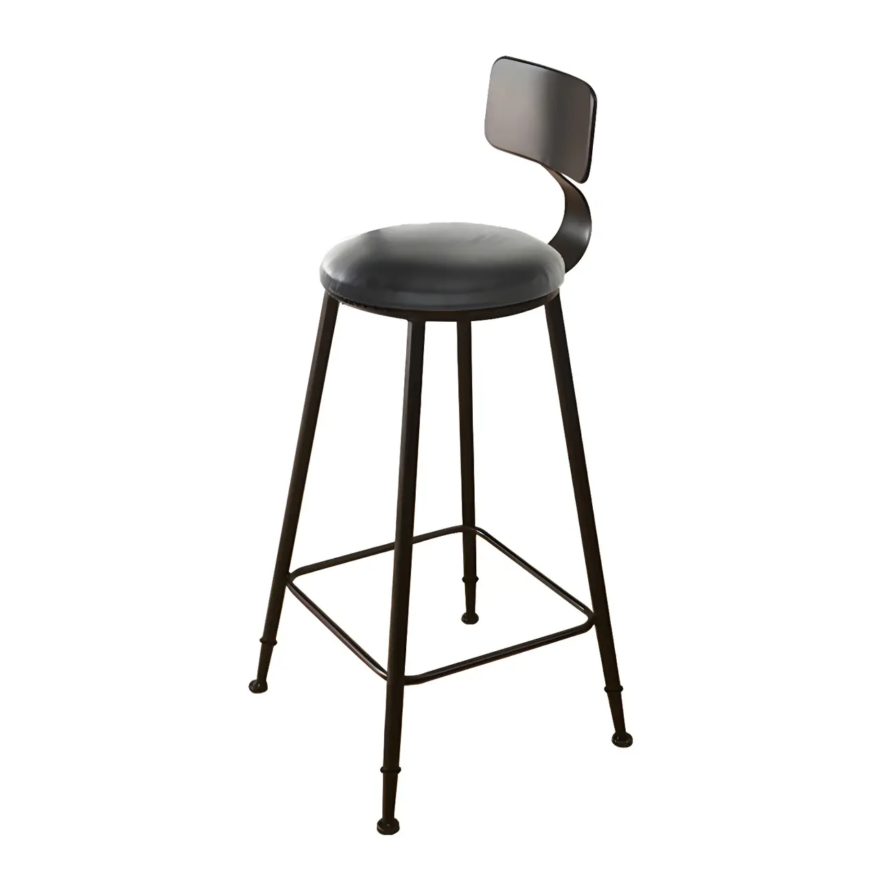 Industrial Pine Wood Counter Table Set with 5 Stools Image - 4 | homeyfad