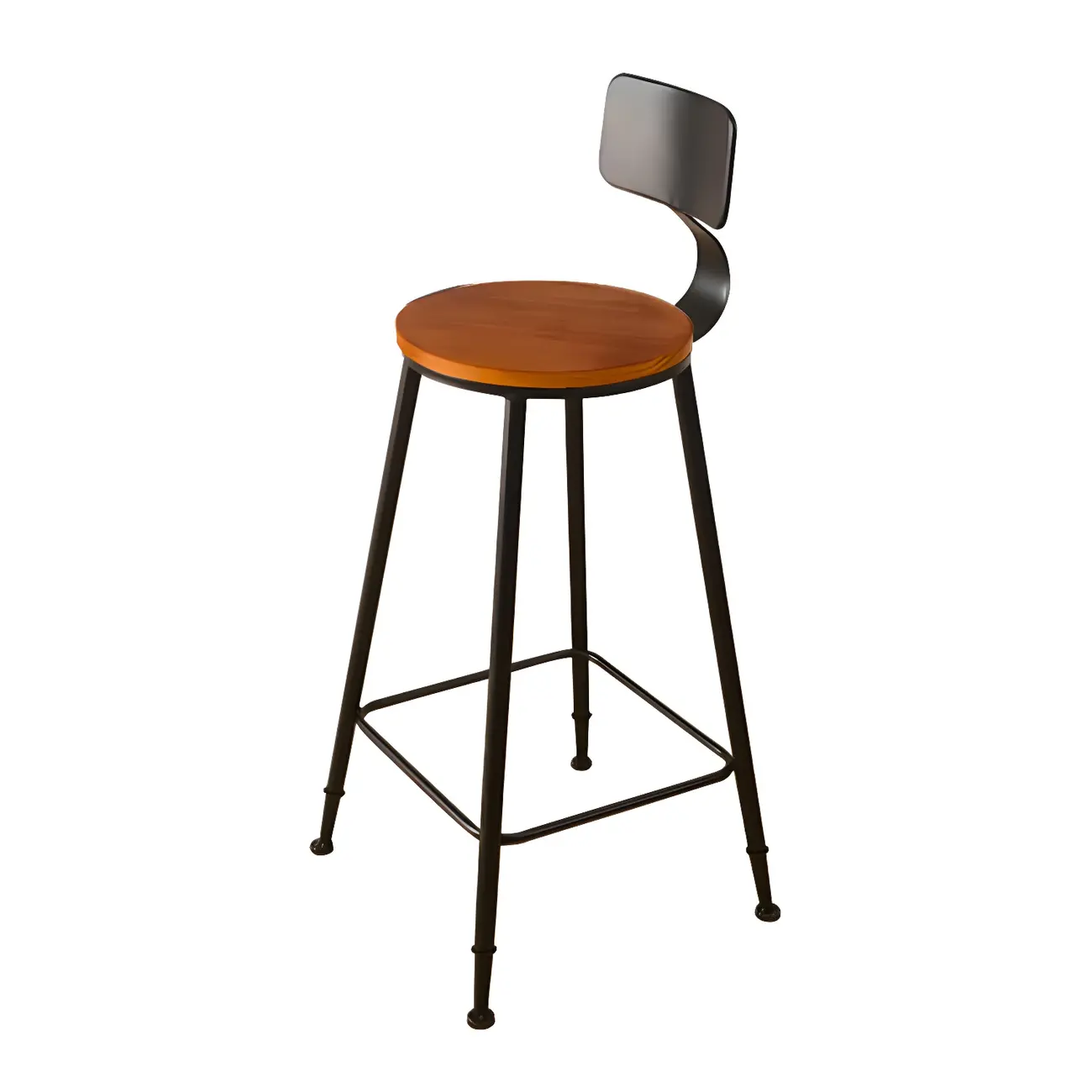 Industrial Pine Wood Counter Table Set with 5 Stools Image - 5 | homeyfad