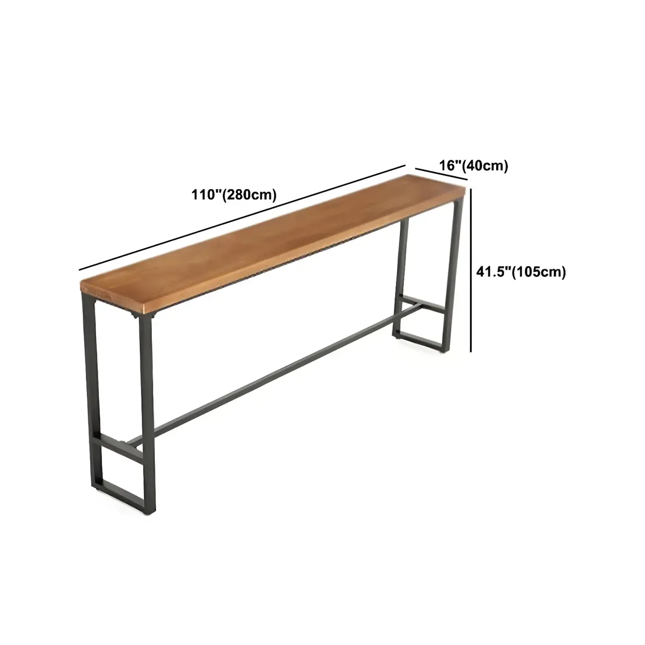 Industrial Pine Wood Counter Table Set with 5 Stools Image - 27