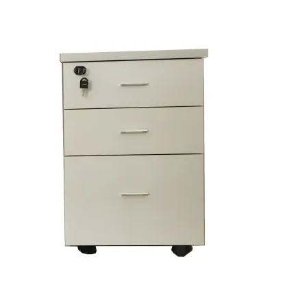 Glam Wooden Lockable Vertical Filing Cabinets with Office Storage Image - 2