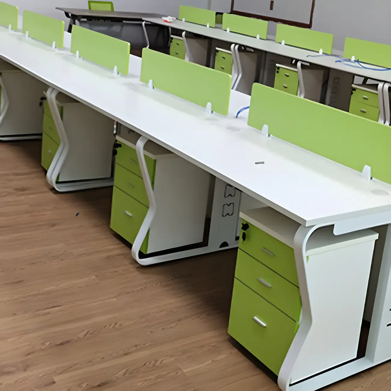 Glam Wooden Lockable Vertical Filing Cabinets with Office Storage Image - 6