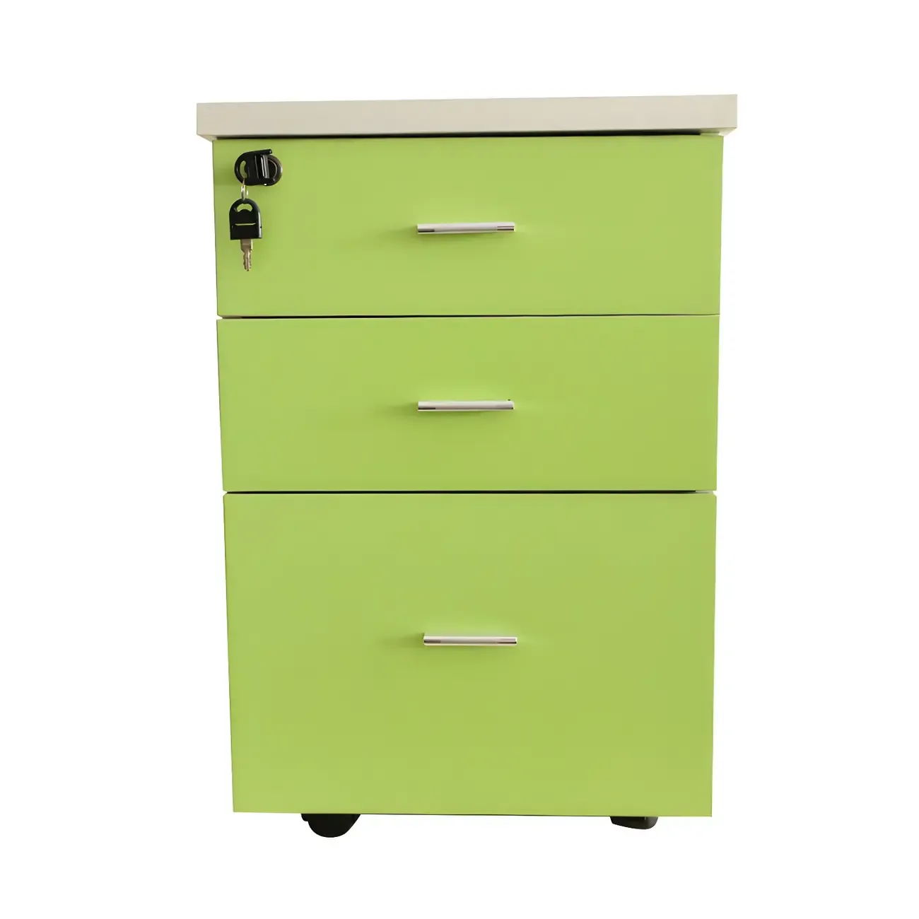 Glam Wooden Lockable Vertical Filing Cabinets with Office Storage Image - 10