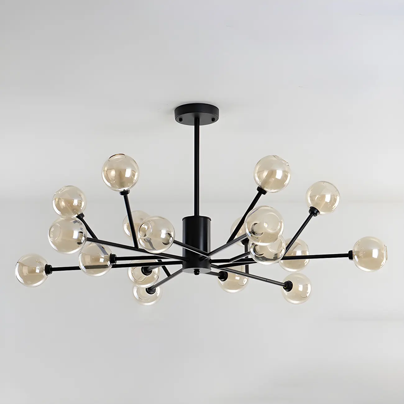 Gold Linear Glass Modern Crystal Chandelier Light Image - 22 | homeyfad