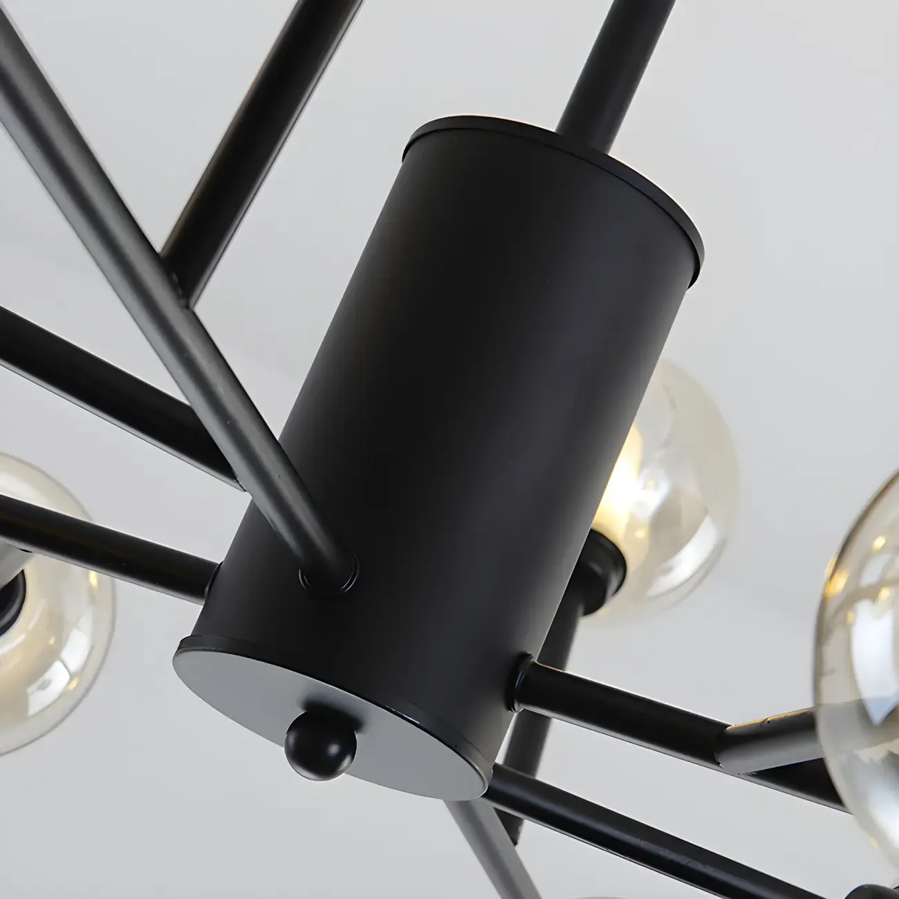 Gold Linear Glass Modern Crystal Chandelier Light Image - 9