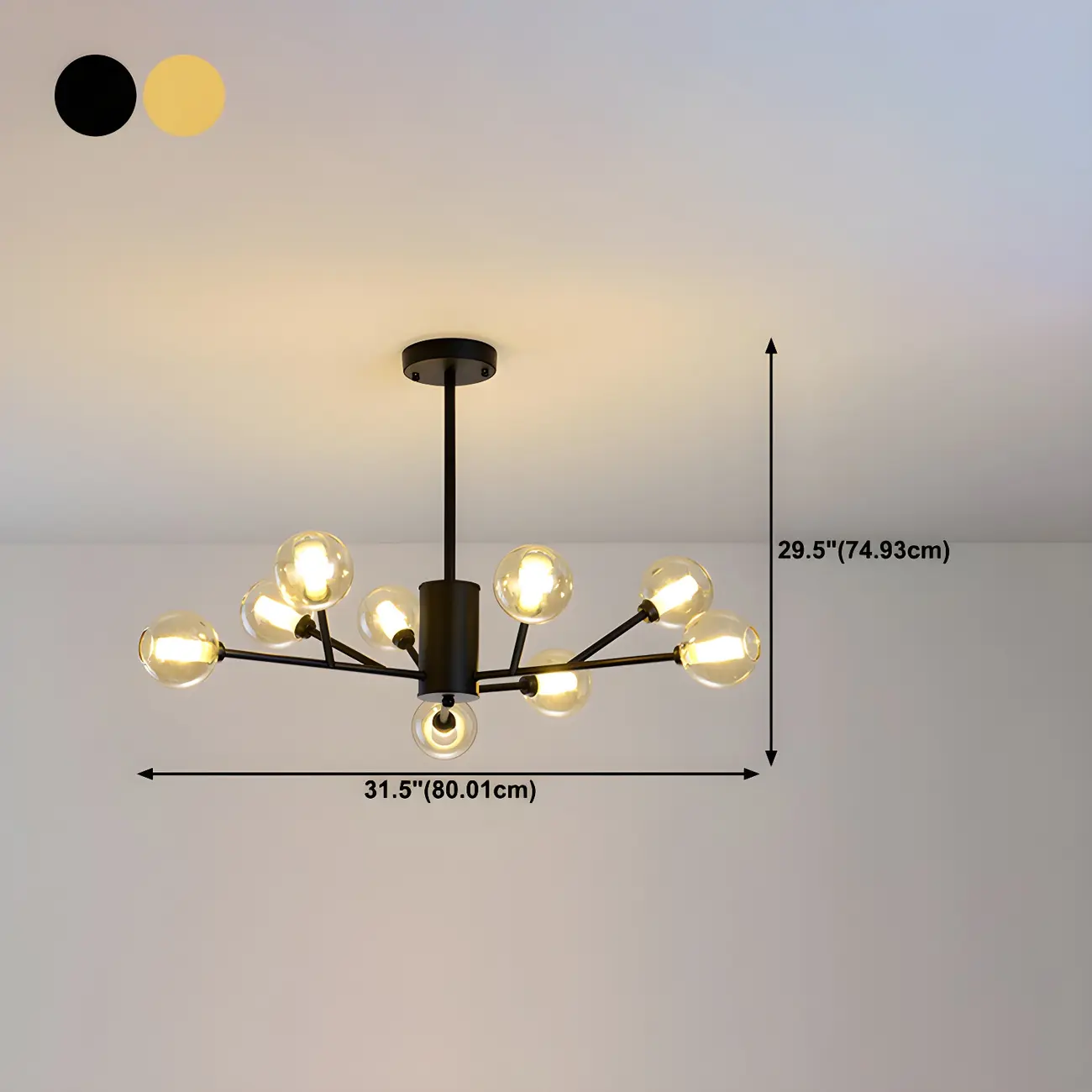 Gold Linear Glass Modern Crystal Chandelier Light Image - 26 | homeyfad