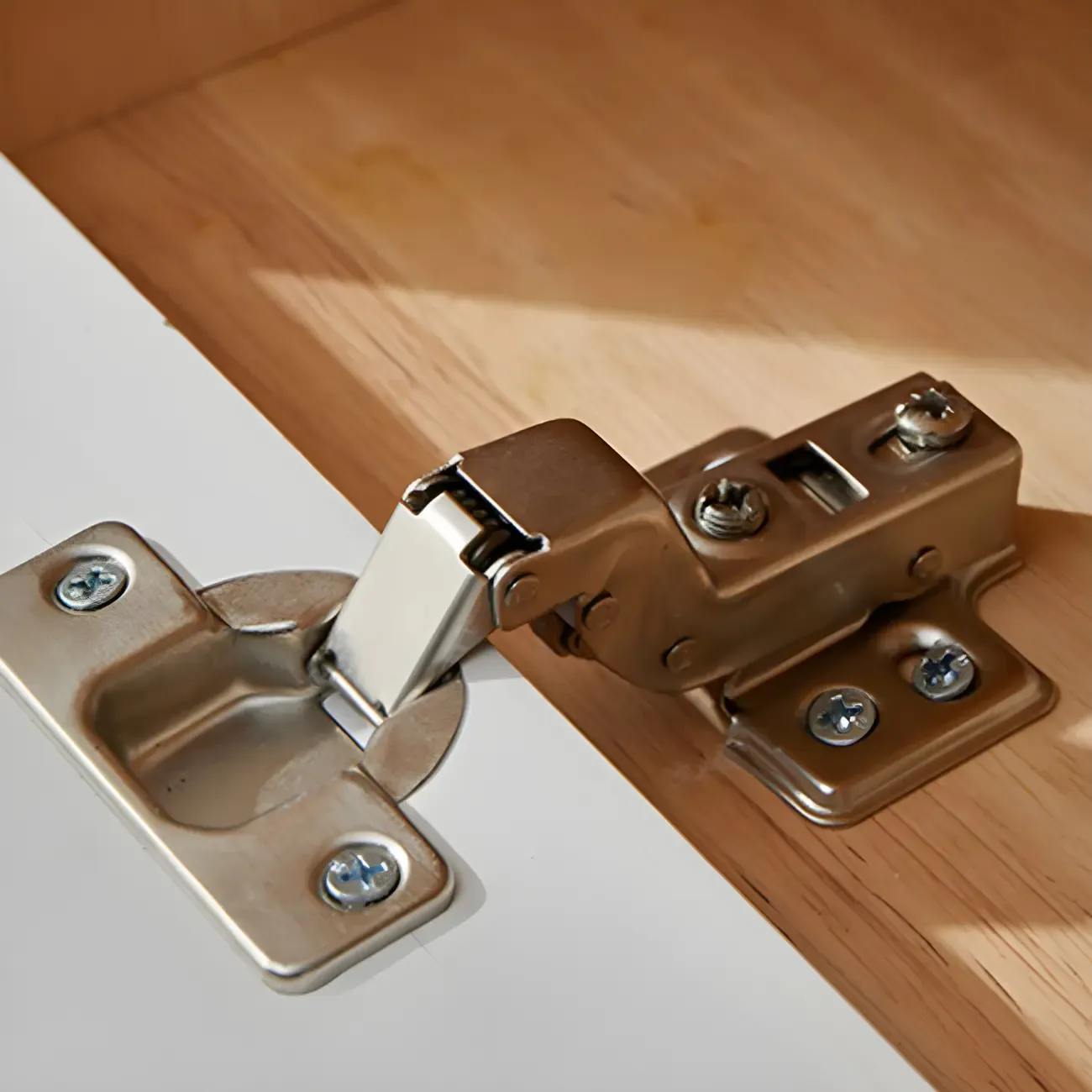 Scandinavian Wood Floating TV Stand with Cabinet  Image - 6