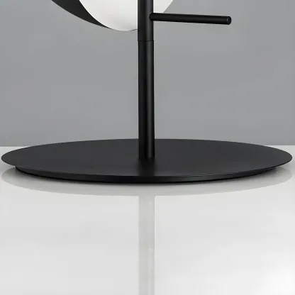 Modern Black Glass Globe Table Lamp for Bedroom Image - 7