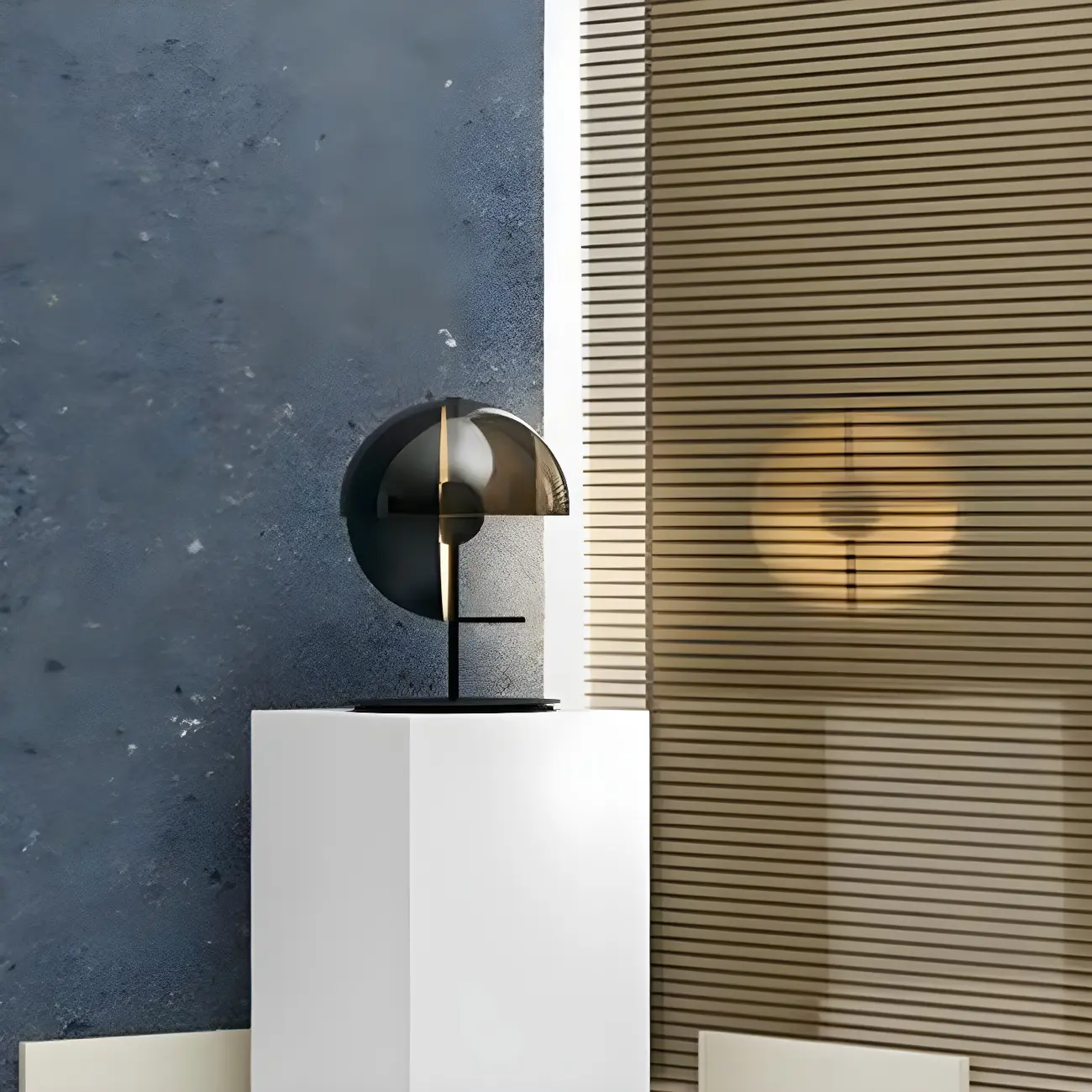 Modern Black Glass Globe Table Lamp for Bedroom Image - 9 | homeyfad