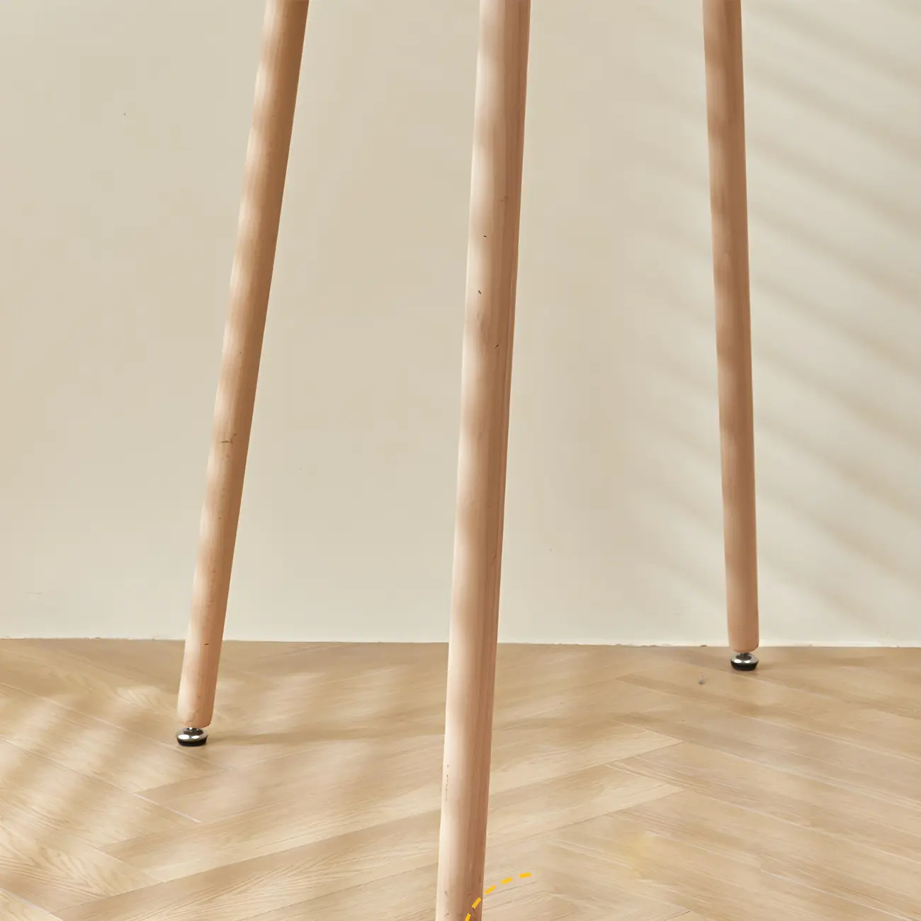 Wooden Natural Finish Square Small Bar Height Table Image - 10 | homeyfad