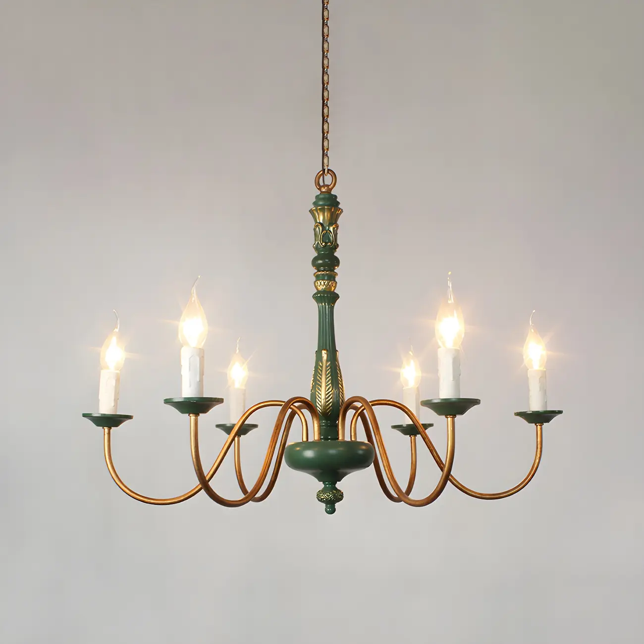 Traditional Adjustable 6-light Empire Wood Candelabra Chandelier Image - 17 | homeyfad