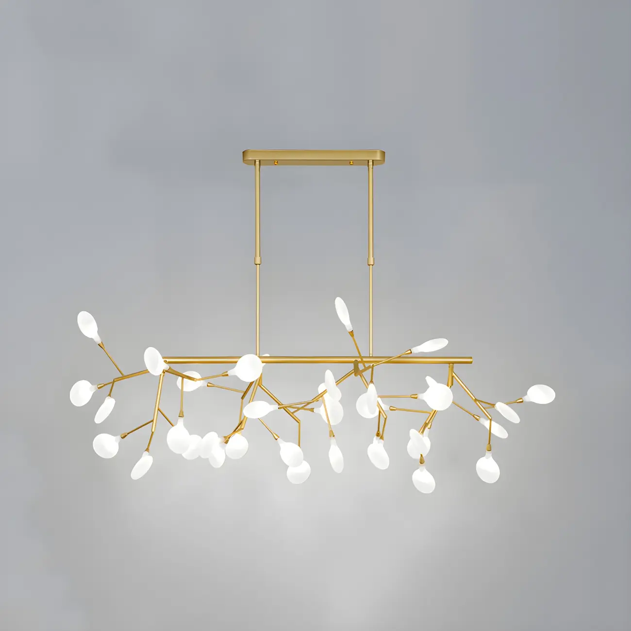 Unique Modern Oversized Gold Island Chandelier Image - 9 | homeyfad