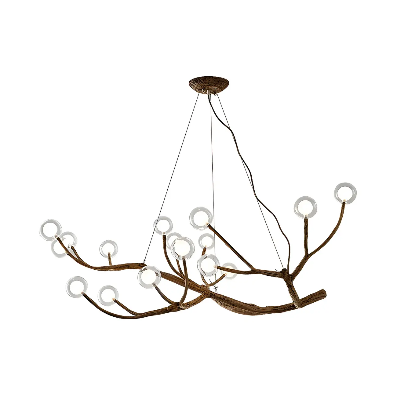 Rustic Modern Multi-Light Orb Up Branch Chandelier for Indoor  Image - 14 | homeyfad
