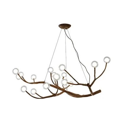 Rustic Modern Multi-Light Orb Up Branch Chandelier for Indoor  Image - 14