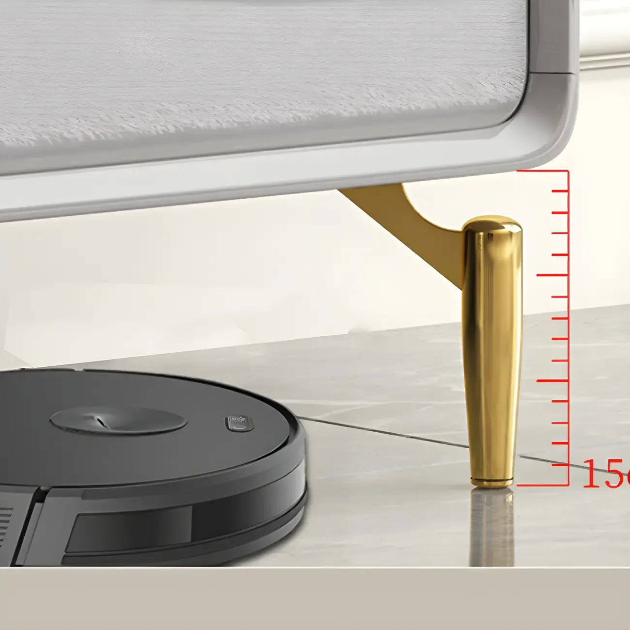 Elegant Grey Wooden Double Dresser with Soft-Close Drawers Image - 11