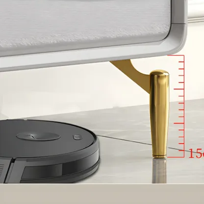 Elegant Grey Wooden Double Dresser with Soft-Close Drawers Image - 11