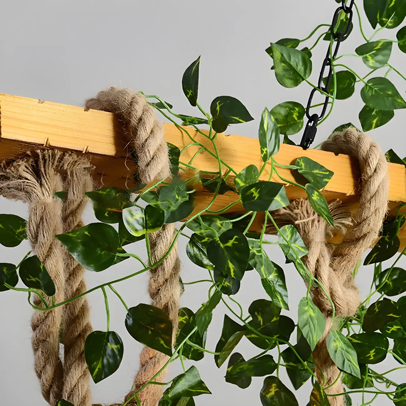 Industrial	Caged-Shaped Rope Chandelier for Kitchen Image - 6