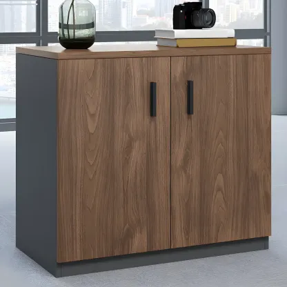 Durable Wooden Lateral Filing Cabinet with Lock for Office Use Image - 10