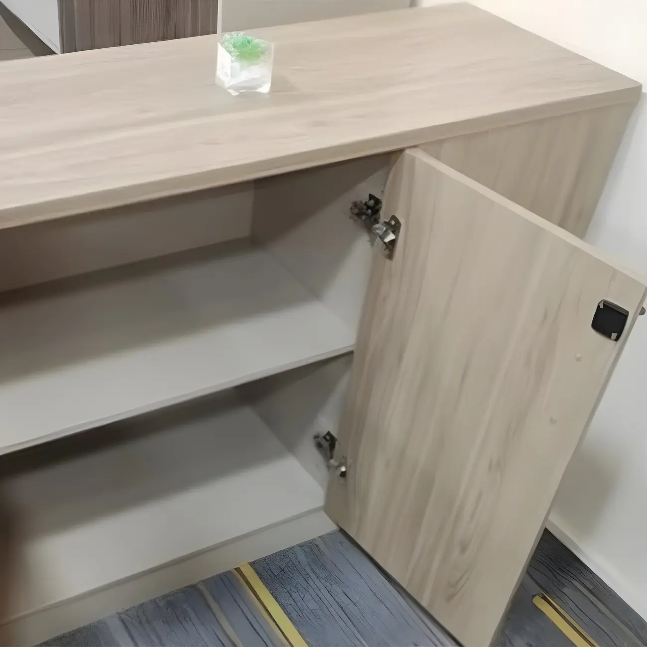 Durable Wooden Lateral Filing Cabinet with Lock for Office Use Image - 11 | homeyfad