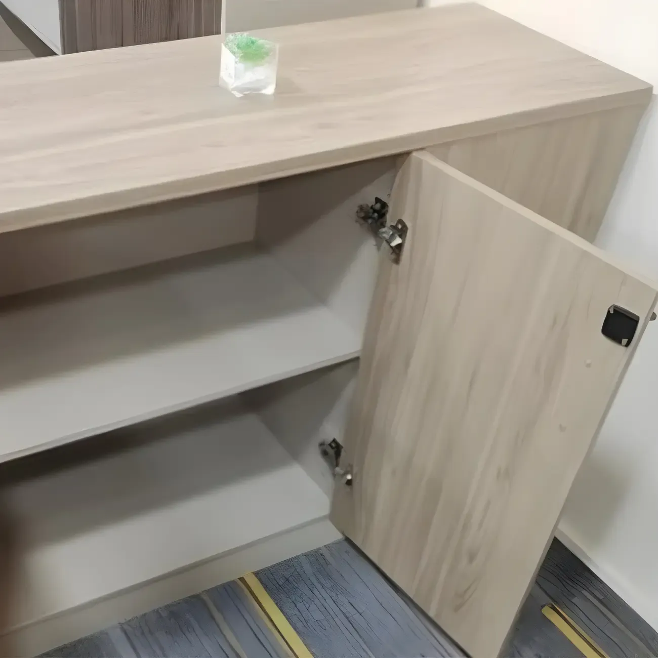 Durable Wooden Lateral Filing Cabinet with Lock for Office Use Image - 11