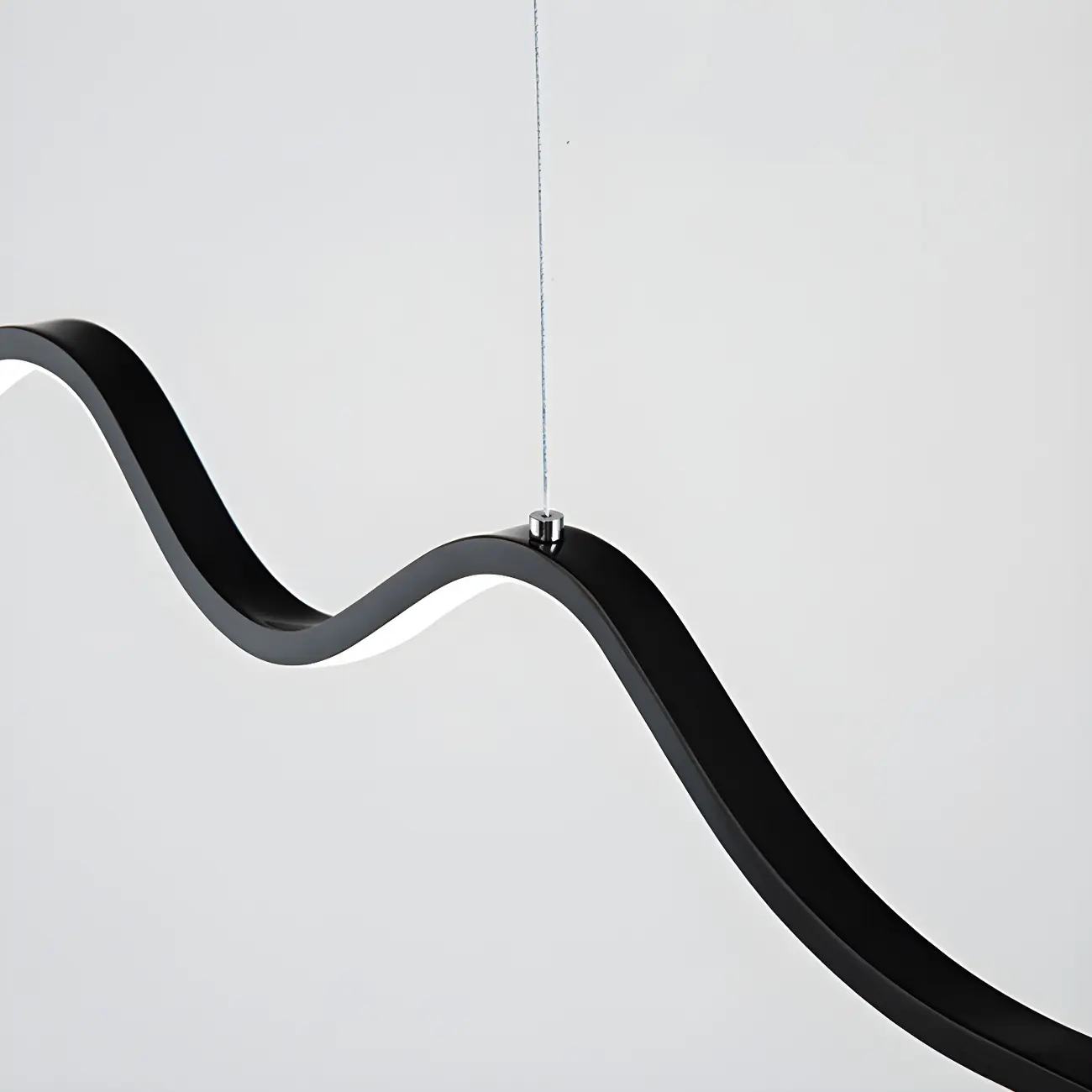 Artistic Black Linear Adjustable Island Pendant Light Image - 11 | homeyfad