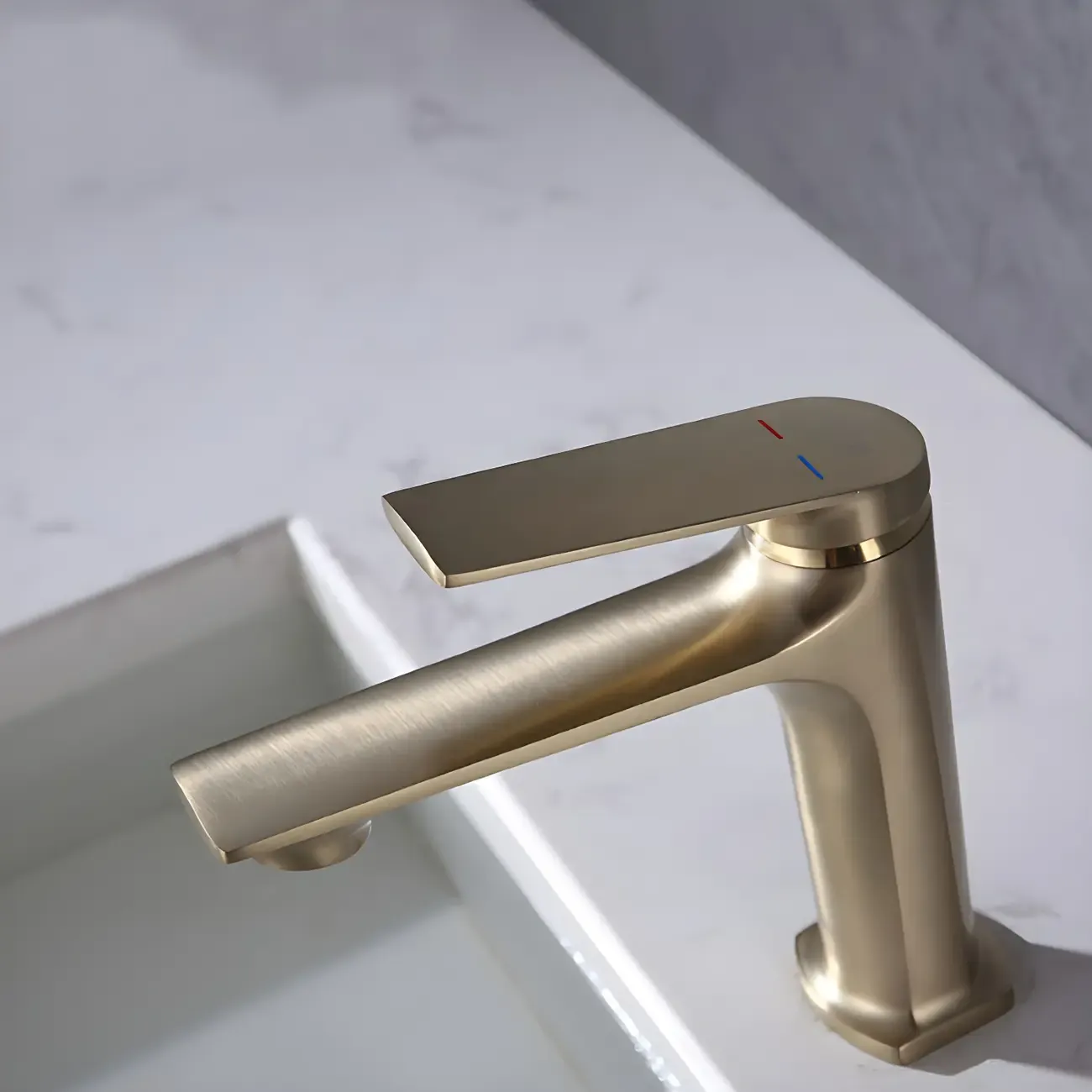 Durable Chrome Bathroom Sink Faucet with Swivel Spout Image - 3