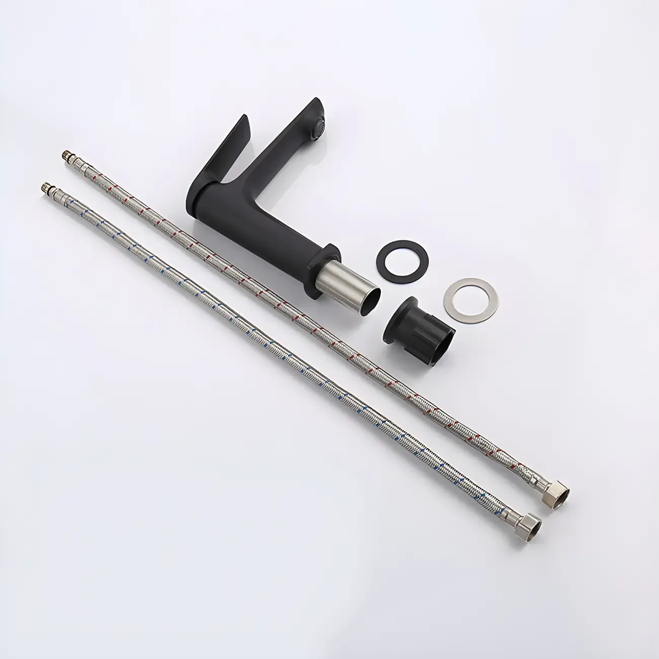 Durable Chrome Bathroom Sink Faucet with Swivel Spout Image - 10