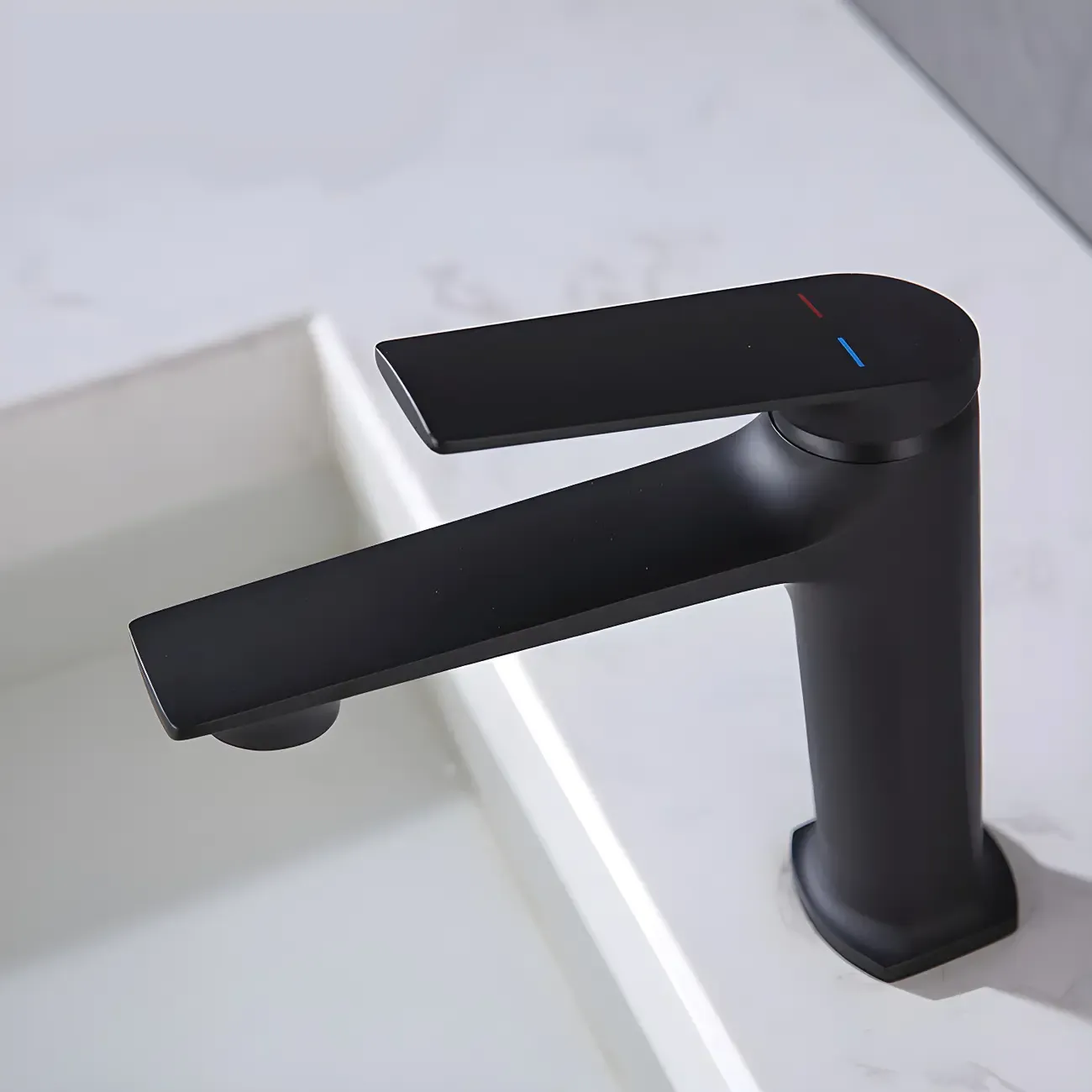 Durable Chrome Bathroom Sink Faucet with Swivel Spout Image - 11