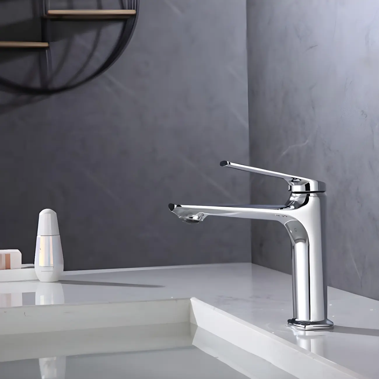 Durable Chrome Bathroom Sink Faucet with Swivel Spout Image - 13 | homeyfad