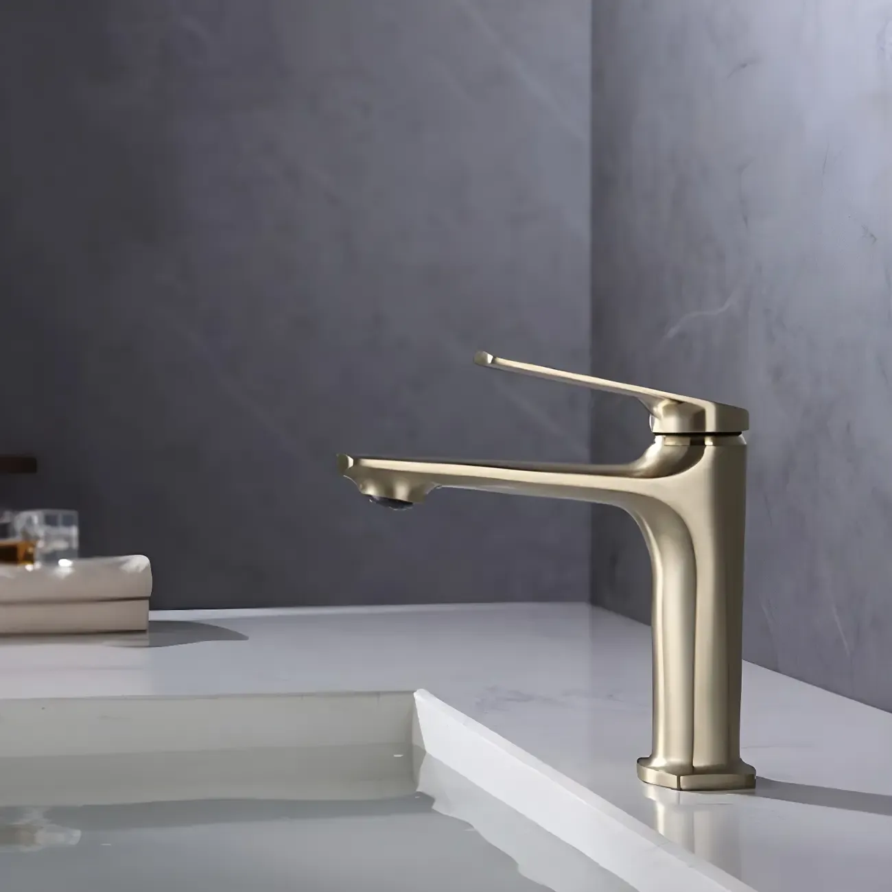 Durable Chrome Bathroom Sink Faucet with Swivel Spout Image - 14