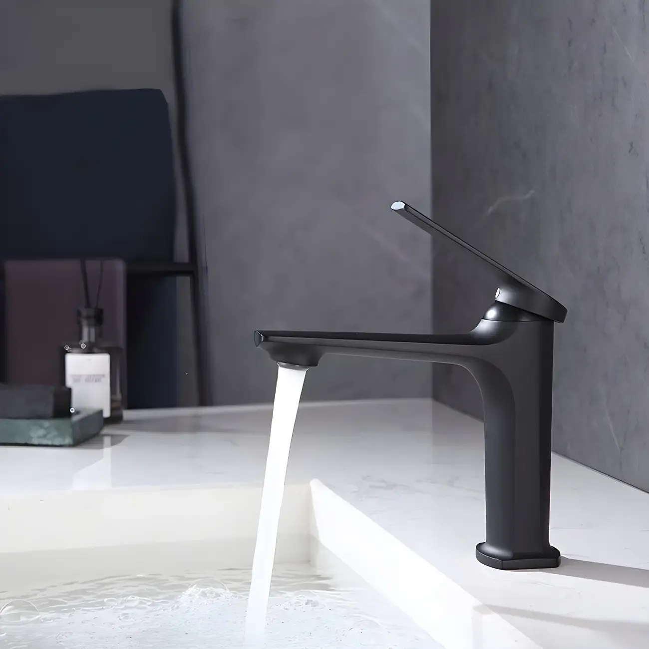 Durable Chrome Bathroom Sink Faucet with Swivel Spout Image - 15