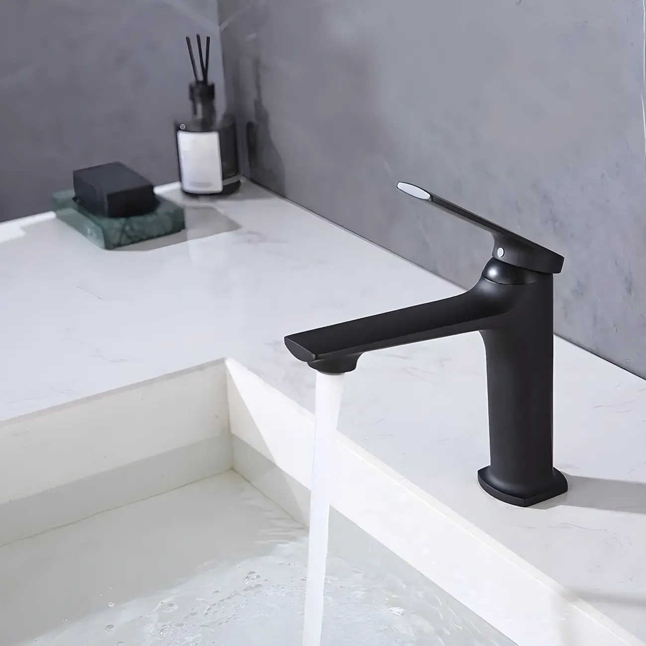 Durable Chrome Bathroom Sink Faucet with Swivel Spout Image - 16