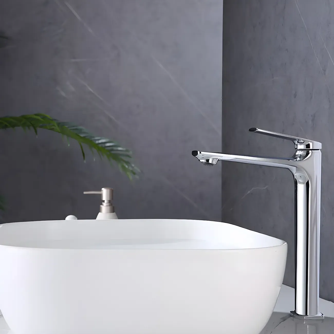Durable Chrome Bathroom Sink Faucet with Swivel Spout Image - 17