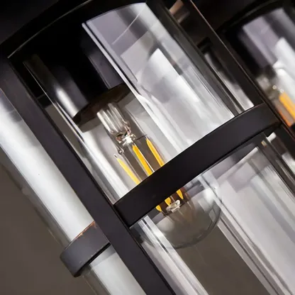 Rustic Industrial Large Wood Island Chandelier Image - 10