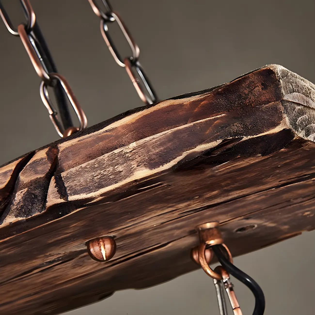 Rustic Industrial Large Wood Island Chandelier Image - 11 | homeyfad