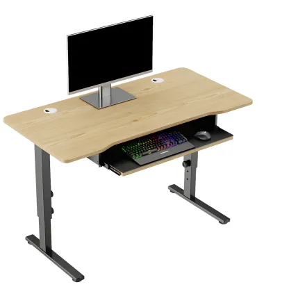 Contemporary Wooden Adjustable Standing Desk for Home Office Image - 9