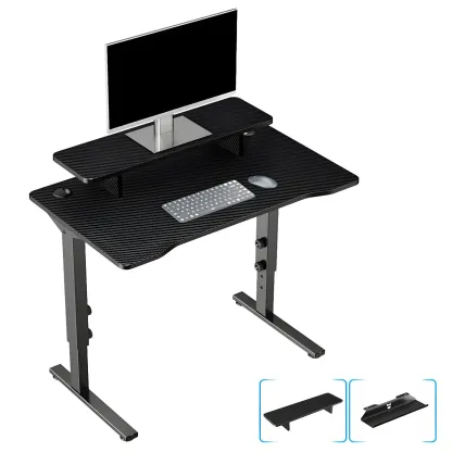 Contemporary Wooden Adjustable Standing Desk for Home Office Image - 14