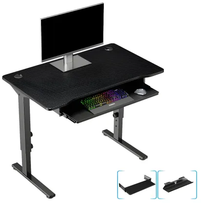 Contemporary Wooden Adjustable Standing Desk for Home Office Image - 17