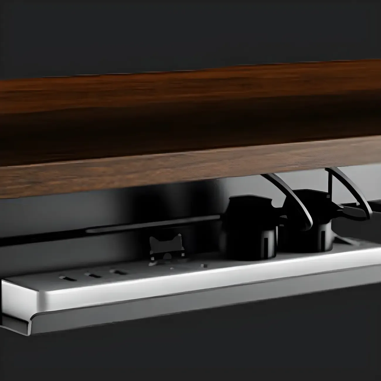 Contemporary Wooden Adjustable Standing Desk for Home Office Image - 19