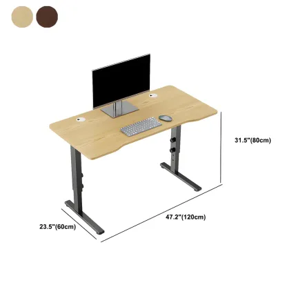 Contemporary Wooden Adjustable Standing Desk for Home Office #size