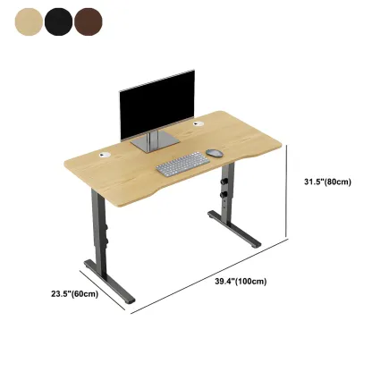 Contemporary Wooden Adjustable Standing Desk for Home Office Image - 23
