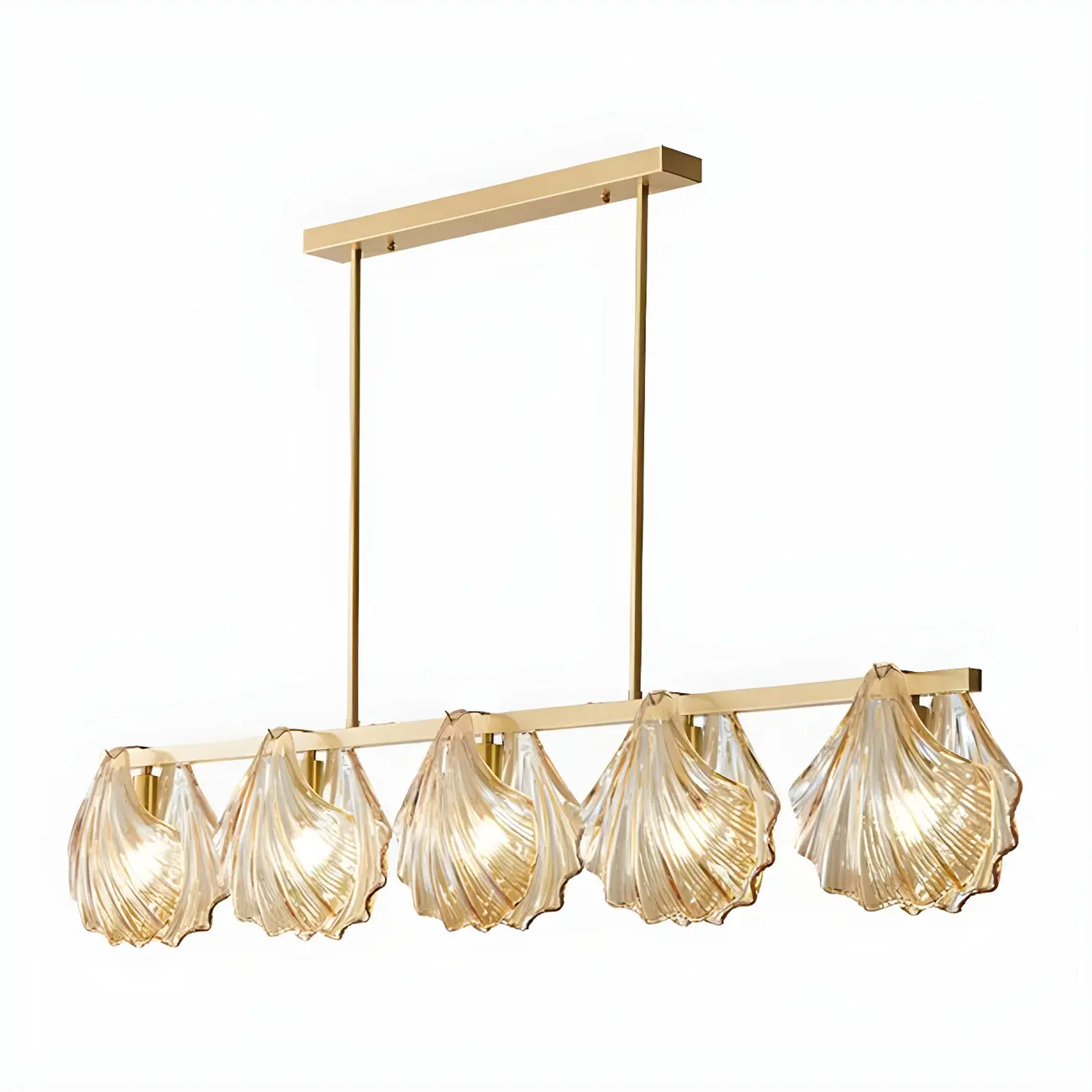 Modern Glass Metal Pendant Light for Kitchen Island Image - 3 | homeyfad